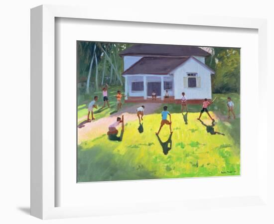 Cricket, Sri Lanka, 1998-Andrew Macara-Framed Giclee Print