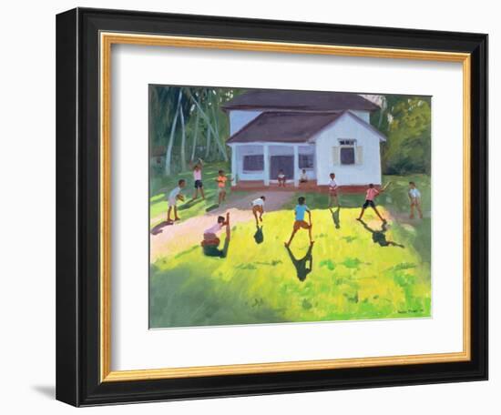 Cricket, Sri Lanka, 1998-Andrew Macara-Framed Giclee Print