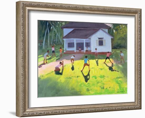 Cricket, Sri Lanka, 1998-Andrew Macara-Framed Giclee Print