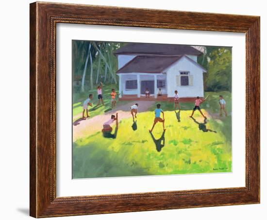 Cricket, Sri Lanka, 1998-Andrew Macara-Framed Giclee Print