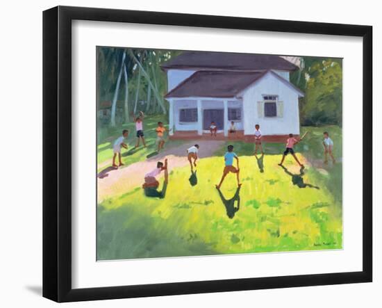 Cricket, Sri Lanka, 1998-Andrew Macara-Framed Giclee Print