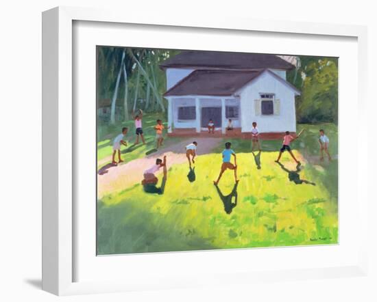 Cricket, Sri Lanka, 1998-Andrew Macara-Framed Giclee Print