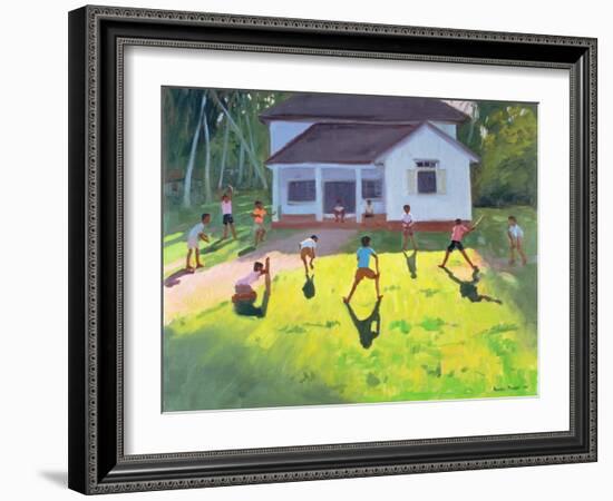 Cricket, Sri Lanka, 1998-Andrew Macara-Framed Giclee Print