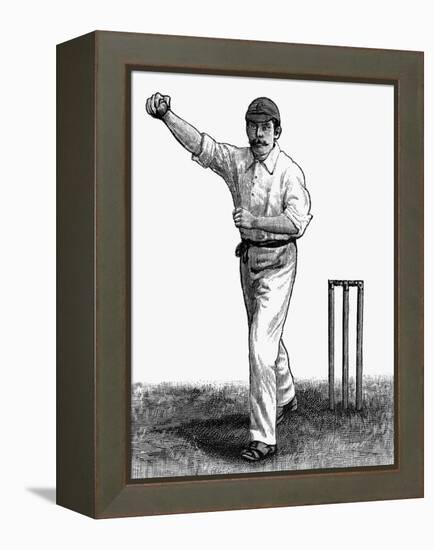 Cricket the Leg-Break Bowling Technique-null-Framed Stretched Canvas