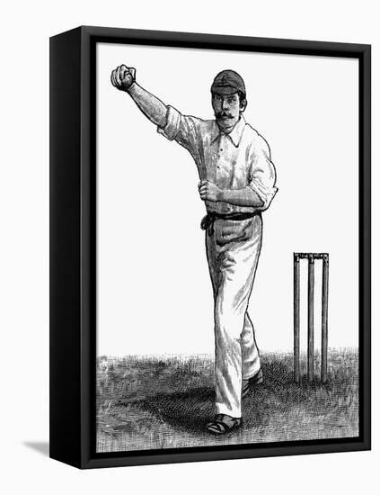 Cricket the Leg-Break Bowling Technique-null-Framed Stretched Canvas