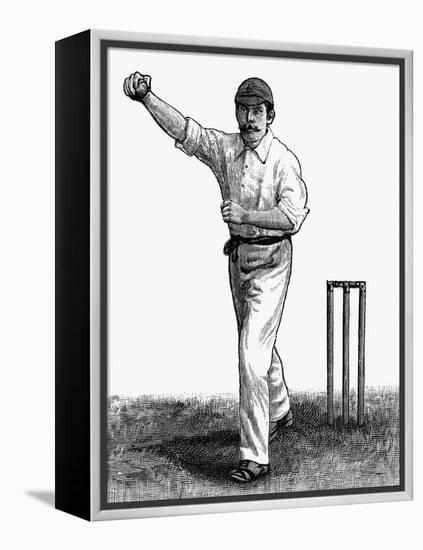 Cricket the Leg-Break Bowling Technique-null-Framed Stretched Canvas