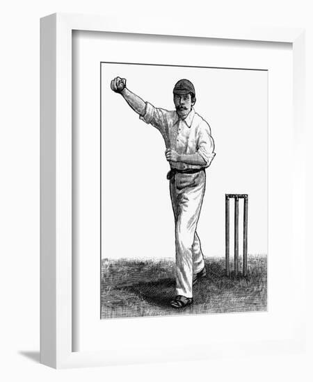 Cricket the Leg-Break Bowling Technique-null-Framed Premium Giclee Print