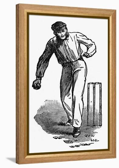 Cricket the Underhand Bowling Technique-null-Framed Stretched Canvas