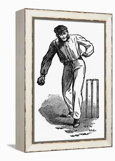 Cricket the Underhand Bowling Technique-null-Framed Stretched Canvas