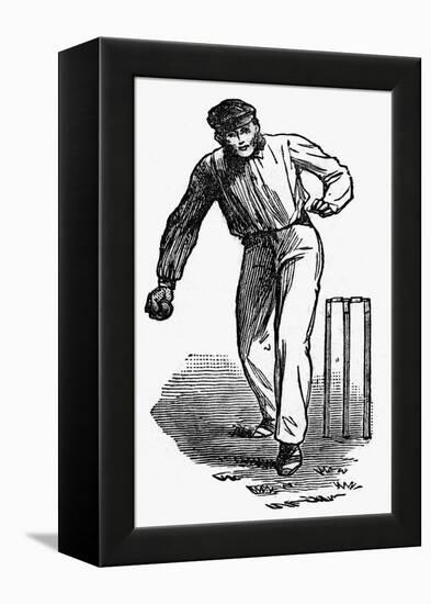 Cricket the Underhand Bowling Technique-null-Framed Stretched Canvas