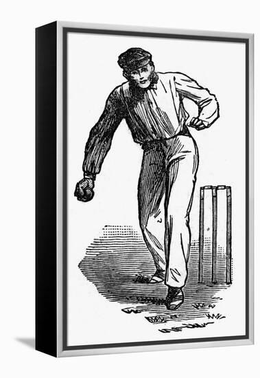 Cricket the Underhand Bowling Technique-null-Framed Stretched Canvas