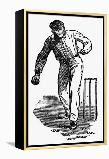 Cricket the Underhand Bowling Technique-null-Framed Stretched Canvas