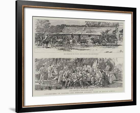 Cricketers in Clover, the English Cricket Team in South Africa-Alfred Chantrey Corbould-Framed Giclee Print