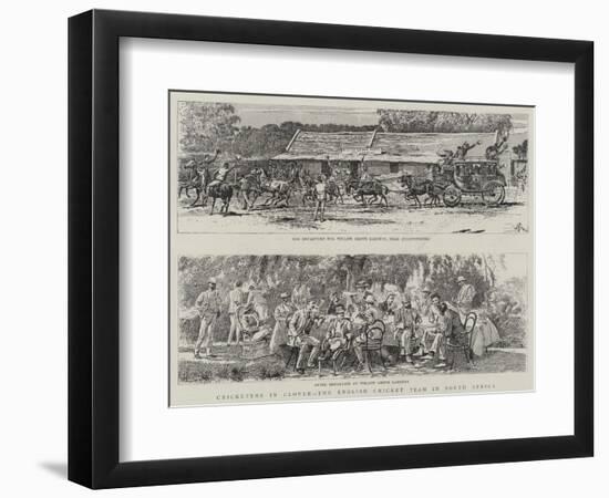 Cricketers in Clover, the English Cricket Team in South Africa-Alfred Chantrey Corbould-Framed Giclee Print