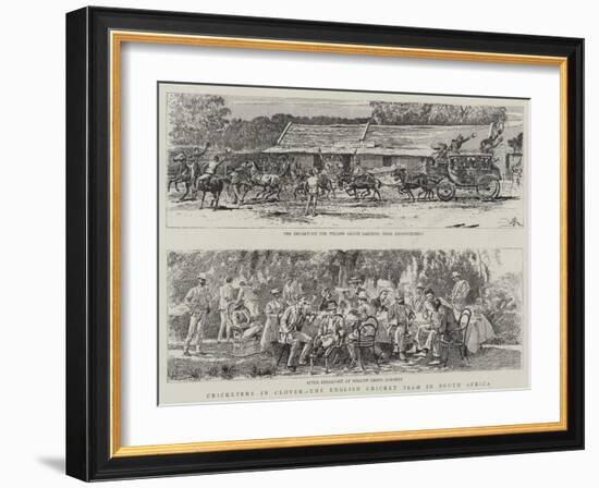 Cricketers in Clover, the English Cricket Team in South Africa-Alfred Chantrey Corbould-Framed Giclee Print