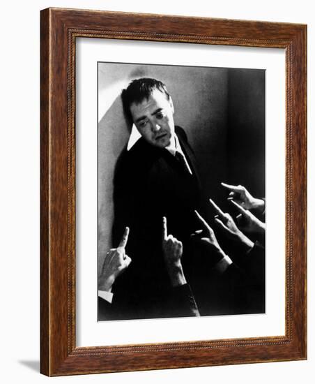 Crime and Punishment, Peter Lorre, 1935-null-Framed Photo