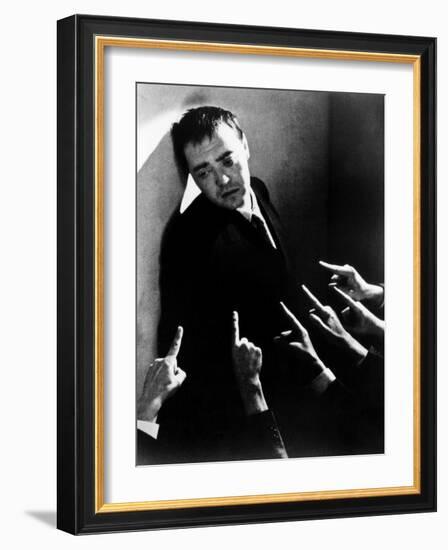 Crime and Punishment, Peter Lorre, 1935-null-Framed Photo