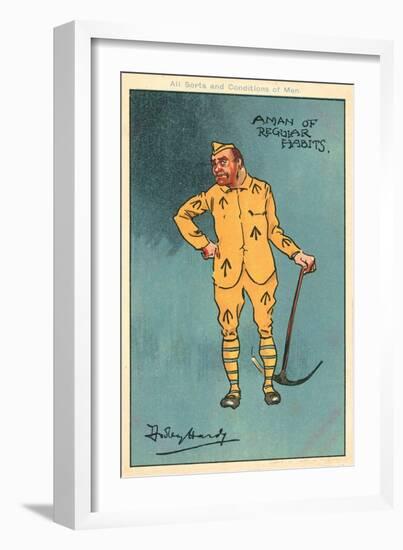 Crime and Punishment: Prisoner Holding a Pickaxe (Chromolitho)-Dudley Hardy-Framed Giclee Print