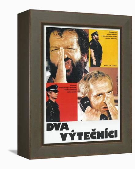 Crime Busters, Polish poster, Bud Spencer, Terence Hill, 1977-null-Framed Stretched Canvas