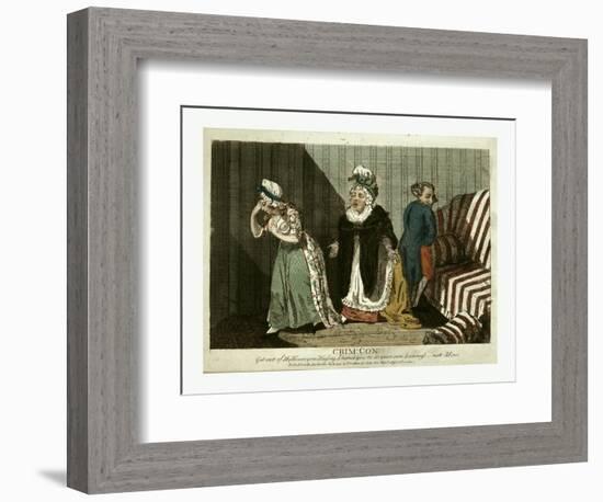 Crime, Con, Get Out of My House,-null-Framed Giclee Print