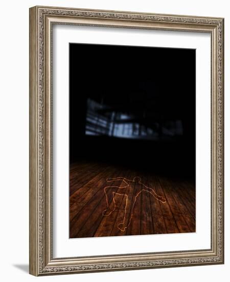 Crime Scene, Artwork-Victor Habbick-Framed Photographic Print