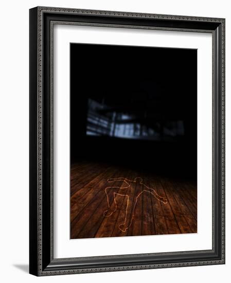 Crime Scene, Artwork-Victor Habbick-Framed Photographic Print