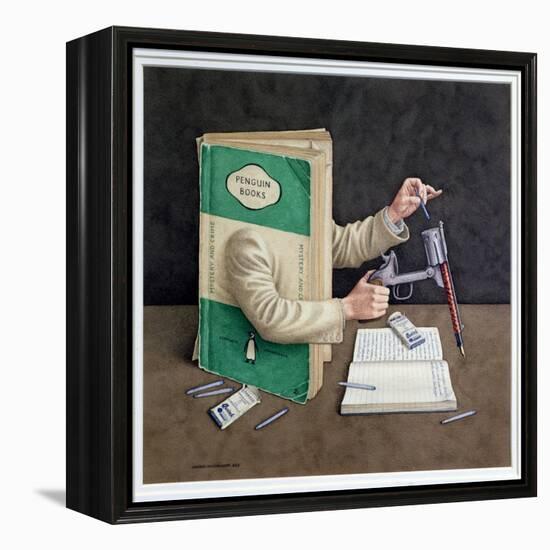 Crime Writer, 2003-Jonathan Wolstenholme-Framed Premier Image Canvas