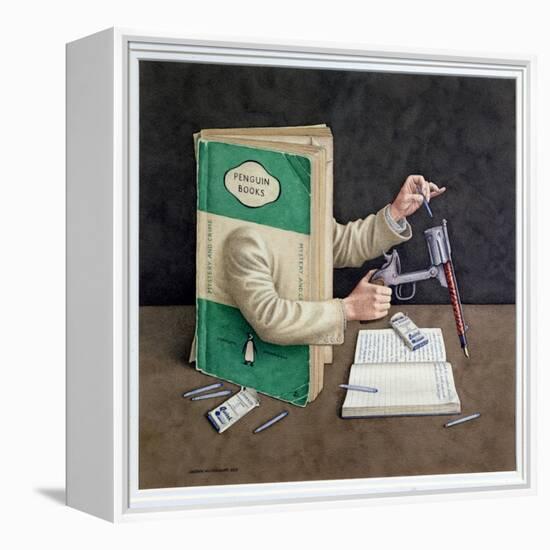 Crime Writer, 2003-Jonathan Wolstenholme-Framed Premier Image Canvas