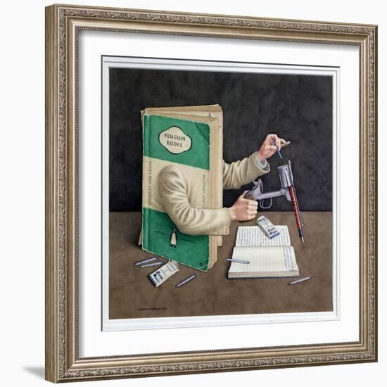 Crime Writer, 2003-Jonathan Wolstenholme-Framed Giclee Print