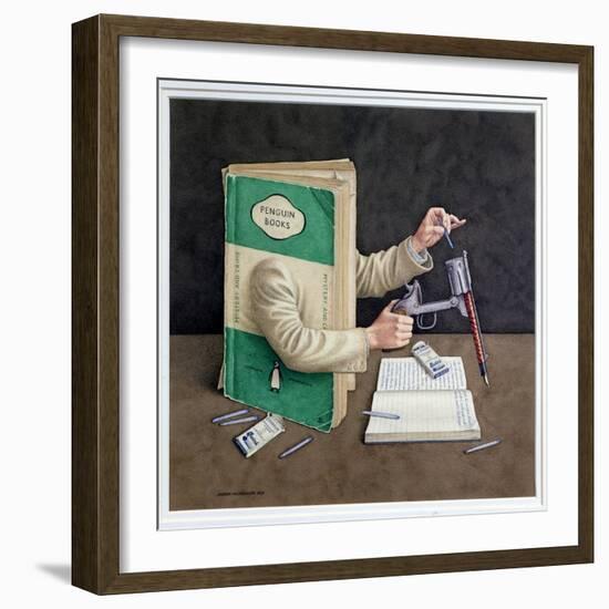 Crime Writer, 2003-Jonathan Wolstenholme-Framed Giclee Print