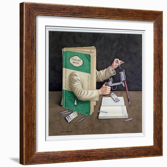 Crime Writer, 2003-Jonathan Wolstenholme-Framed Giclee Print