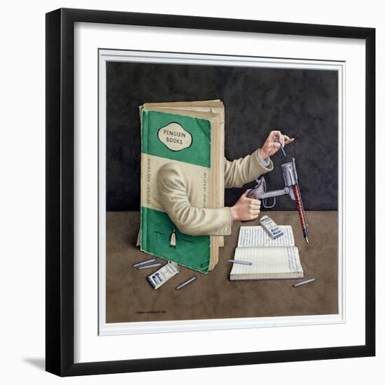 Crime Writer, 2003-Jonathan Wolstenholme-Framed Giclee Print