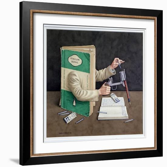 Crime Writer, 2003-Jonathan Wolstenholme-Framed Giclee Print