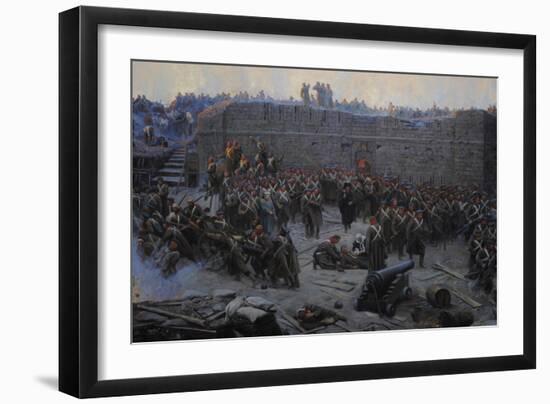 Crimean War (1853-1856). Siege of Sevastopol, 1854-1855, by Franz Alekseyevich Roubaud (1856-1928)-null-Framed Giclee Print