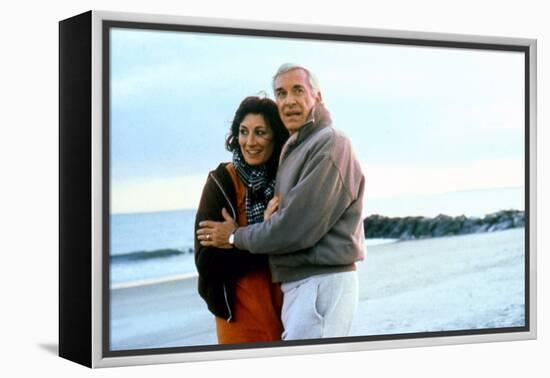 Crimes and delits CRIMES AND MISDEMEANORS, 1989 by WOODY ALLEN with Anjelica Huston and Martin Land-null-Framed Stretched Canvas