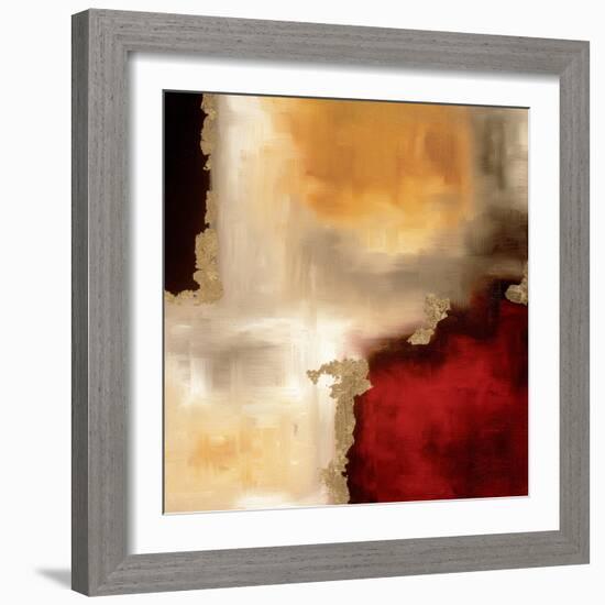 Crimson Accent I-Laurie Maitland-Framed Art Print