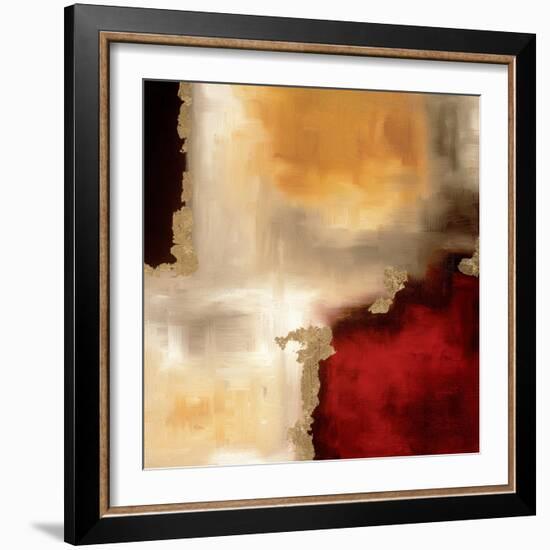 Crimson Accent I-Laurie Maitland-Framed Art Print