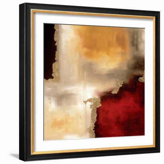 Crimson Accent I-Laurie Maitland-Framed Art Print