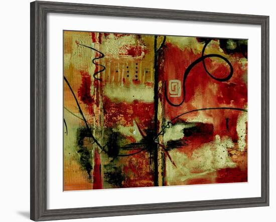 Crimson and Copper II-Ruth Palmer-Framed Art Print