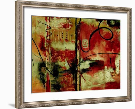 Crimson and Copper II-Ruth Palmer-Framed Art Print