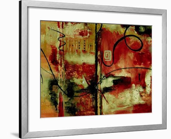 Crimson and Copper II-Ruth Palmer-Framed Art Print