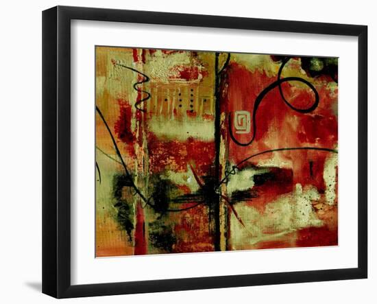 Crimson and Copper II-Ruth Palmer-Framed Art Print