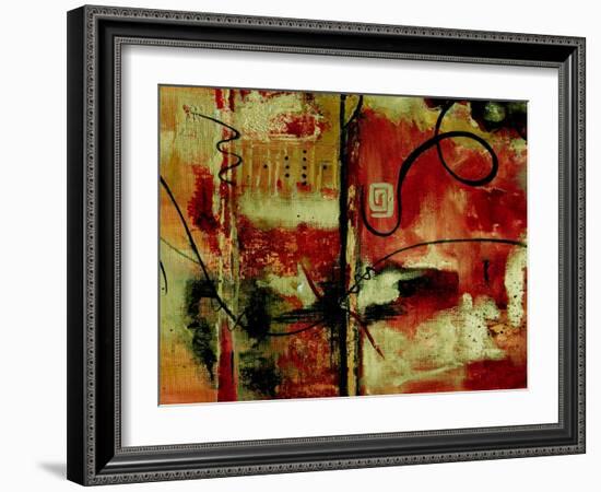 Crimson and Copper II-Ruth Palmer-Framed Art Print