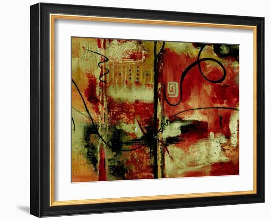 Crimson and Copper II-Ruth Palmer-Framed Art Print
