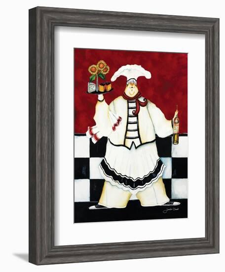 Crimson Chef I-Jennifer Garant-Framed Giclee Print