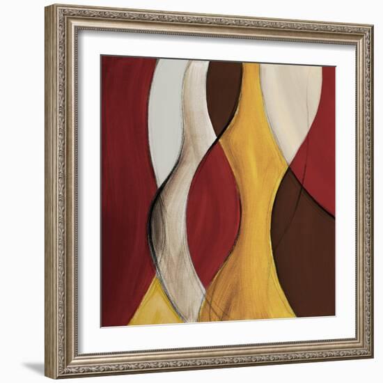 Crimson Coalescence II-Lanie Loreth-Framed Art Print