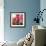 Crimson Cream Abstract-Megan Aroon Duncanson-Framed Art Print displayed on a wall