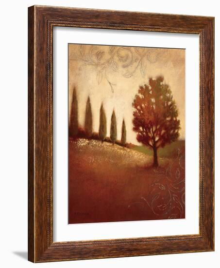 Crimson Dawn-Edward Raymes-Framed Art Print