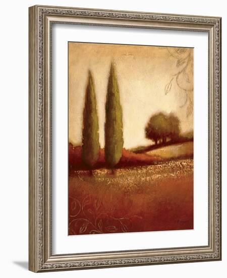 Crimson Dusk-Edward Raymes-Framed Art Print