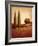 Crimson Dusk-Edward Raymes-Framed Art Print